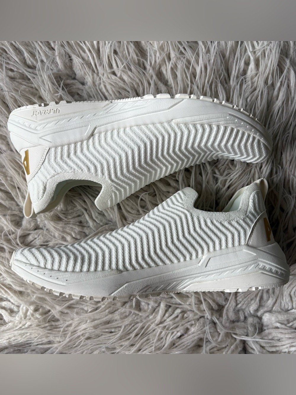 Athletic Propulsion Labs APL TechLoom Traveler White Gold Sneakers EUC Size 10.5 - Picture 6 of 12